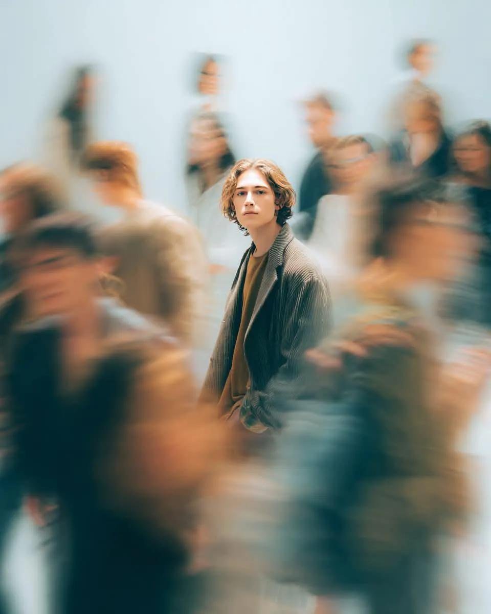 Cinematic Street Portrait with Motion Blur example 2