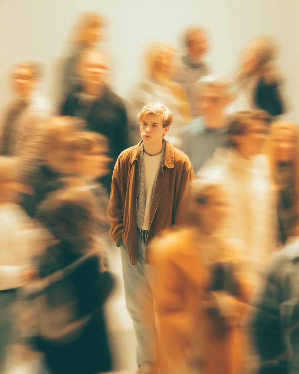 Cinematic Street Portrait with Motion Blur example 3