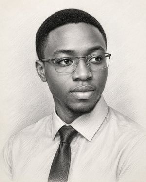 Museum-Quality Graphite Portrait AI image template preview