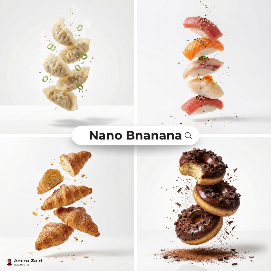 Premium food advertising, white seamless background, high key studio AI image template preview