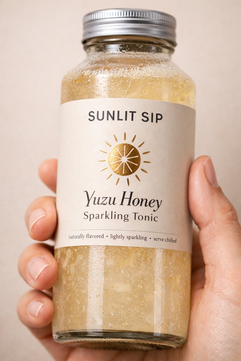 A tight close-up commercial product photo of a premium labeled example 3