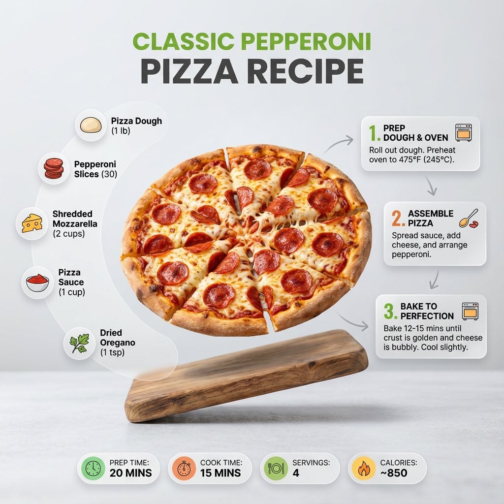 Ultra-clean modern recipe infographic AI image template preview