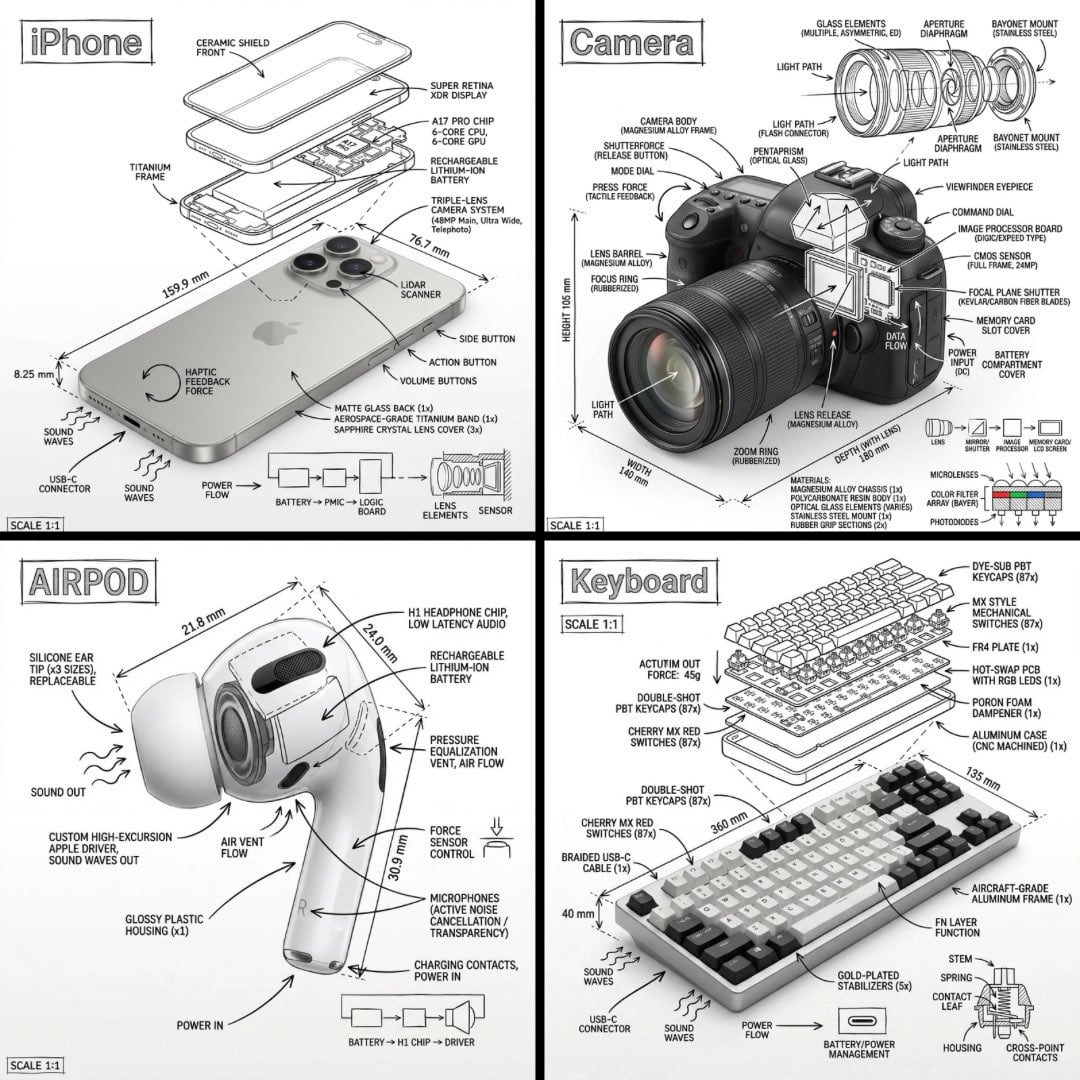 Infographic image combining a realistic photograph or photoreal render AI image template preview