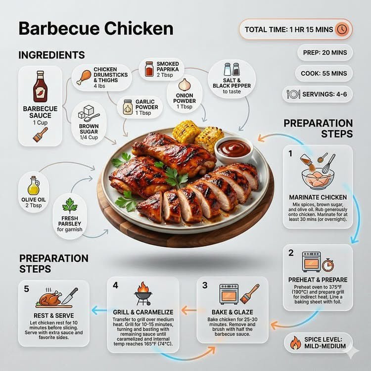 Ultra-clean modern recipe infographic example 3