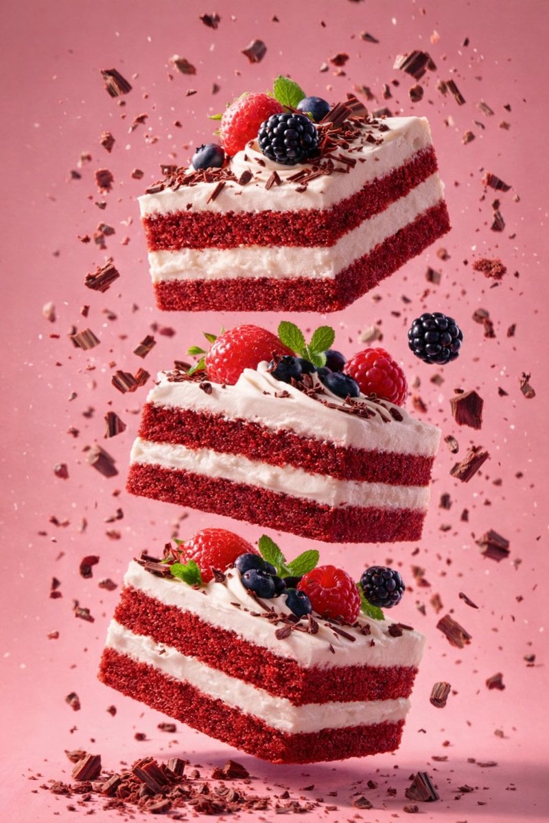 Slightly angled, front face visible, top frosting facing upward AI image template preview