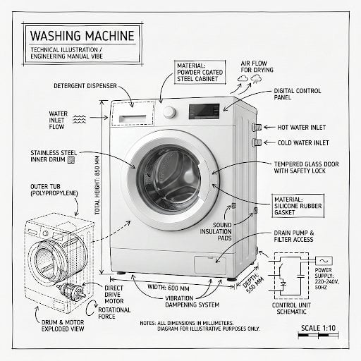 Infographic image combining a realistic photograph or photoreal render AI image template preview