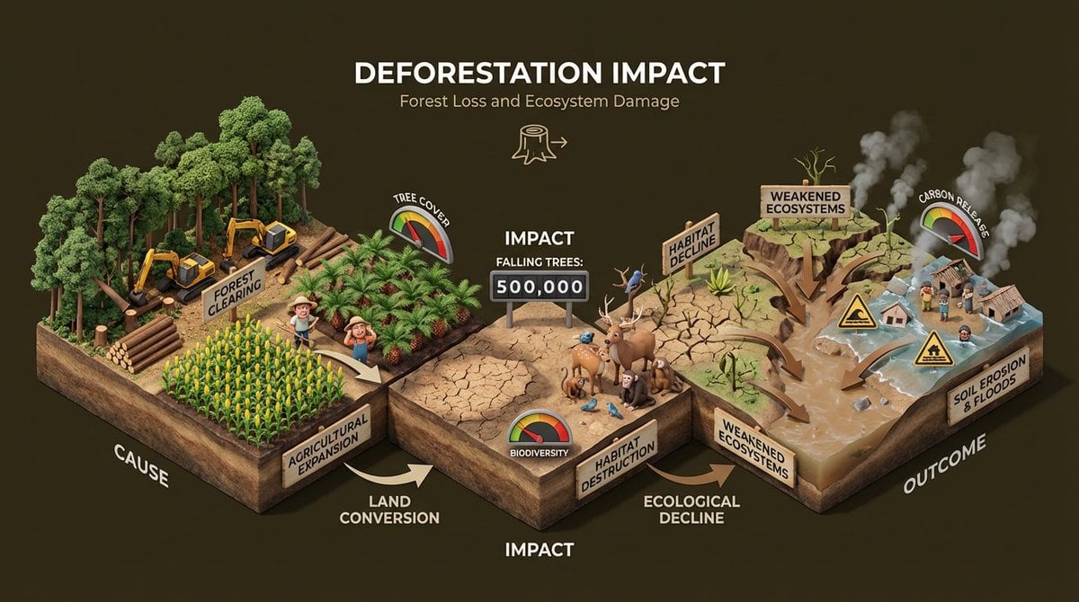 Build an isometric miniature 3D diorama explaining the environmental example 3