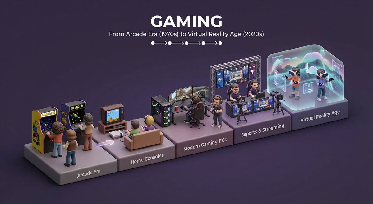 Clean isometric miniature 3D diorama visualizing the evolution example 3