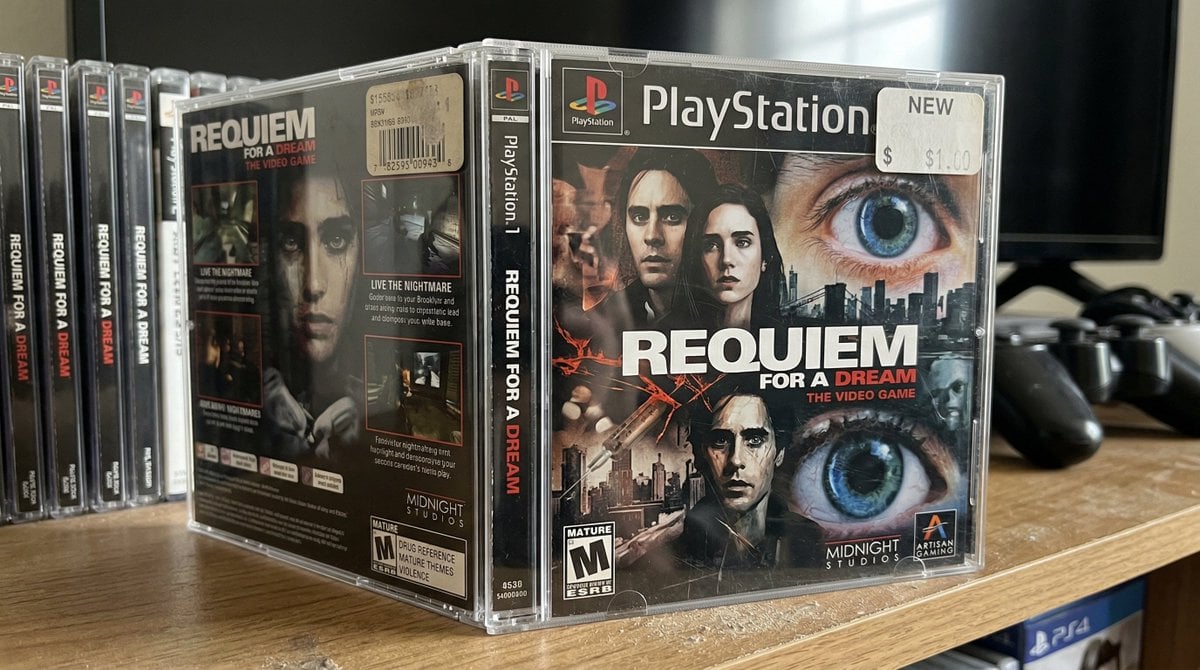 Playstation 1 game case with a movie tie-in game that seems like a real example 2