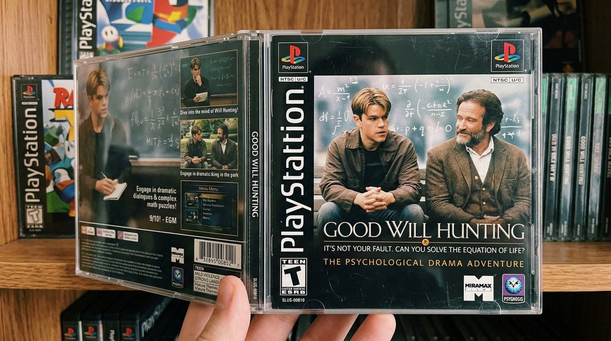 Playstation 1 game case with a movie tie-in game that seems like a real example 3