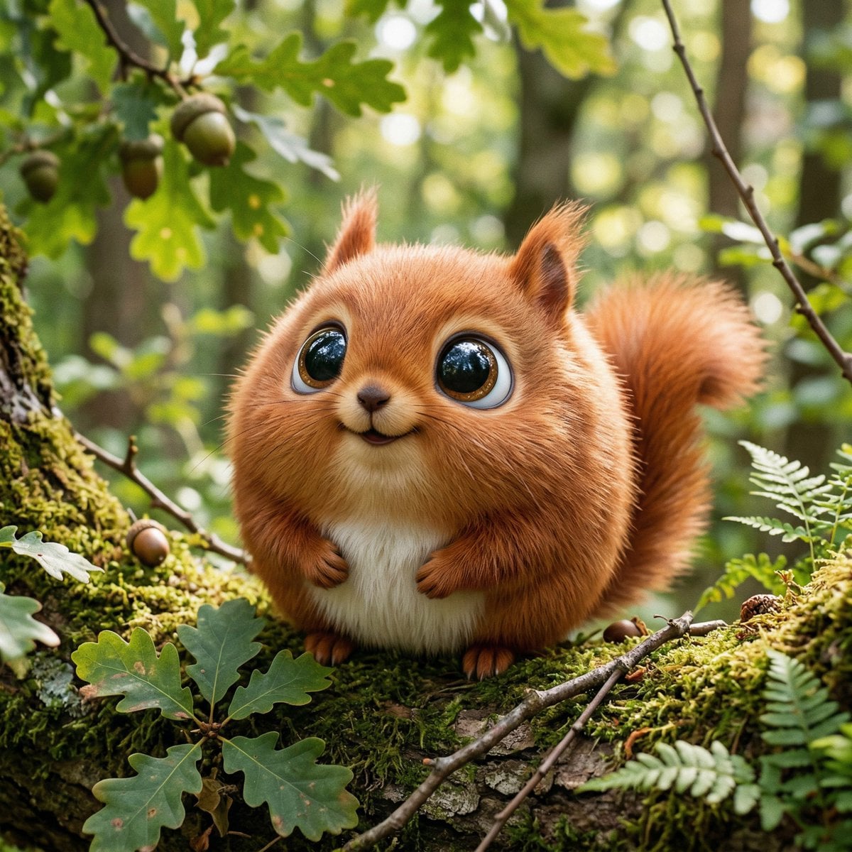 Photo of a cute ball-shaped version of a, with big adorable over-sized example 2