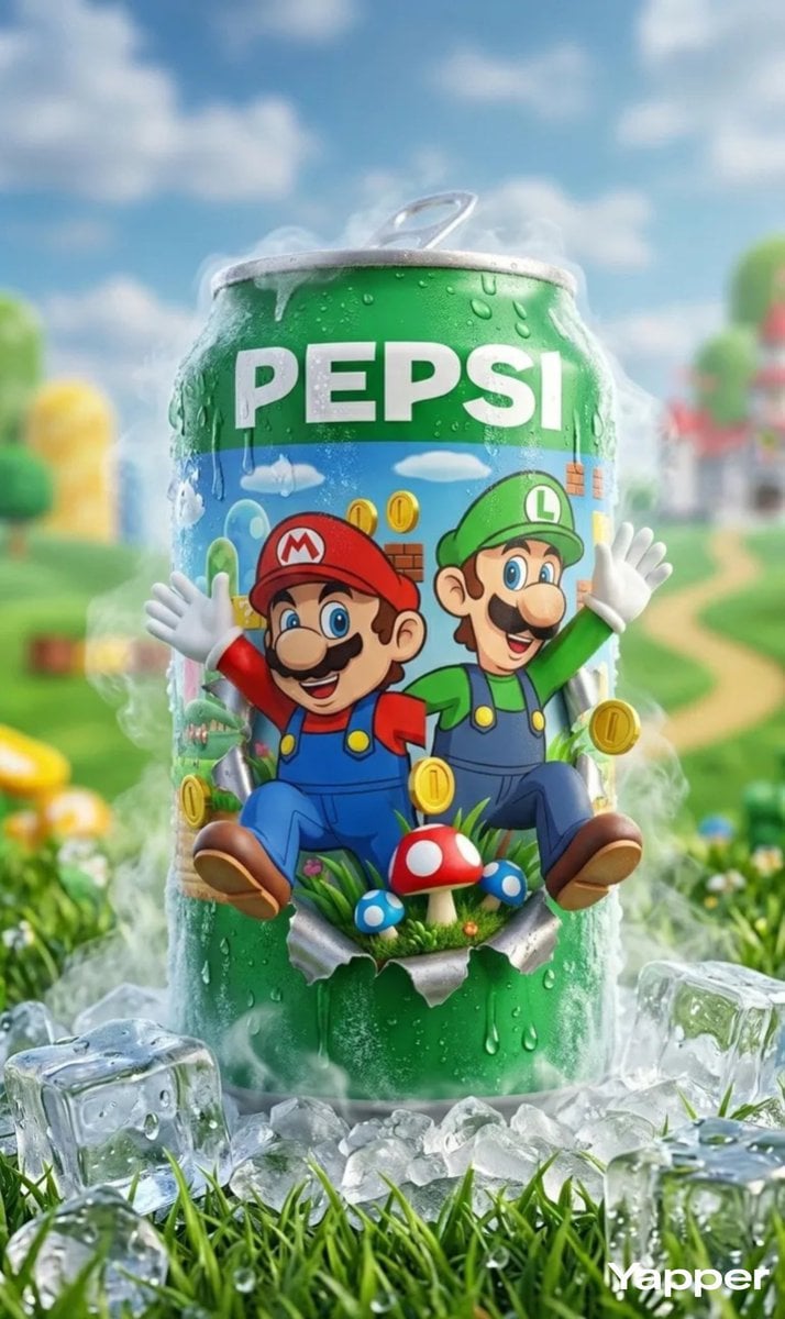 Ultra-realistic product photography of a chilled blue Pepsi can placed example 2