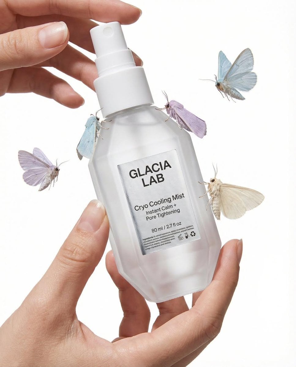 A professional skincare shot of a labeled example 3