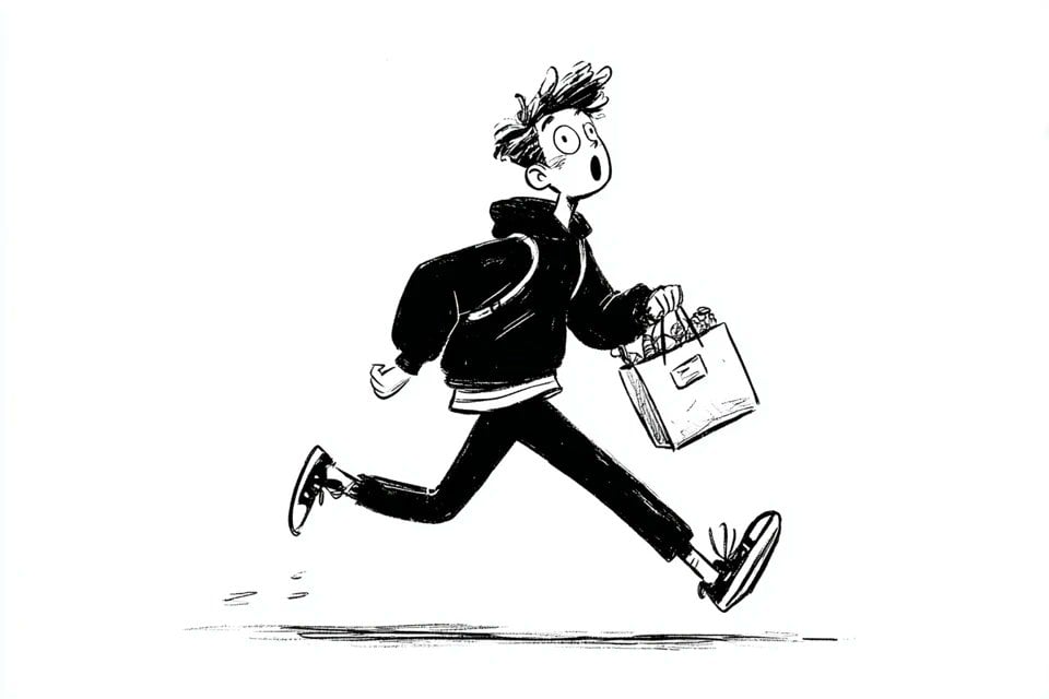 A simple black-and-white illustration of a, with a expression example 2
