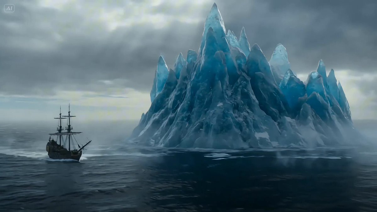 Ice Dragon and the Sailers - Seedance 2.0 AI image template preview