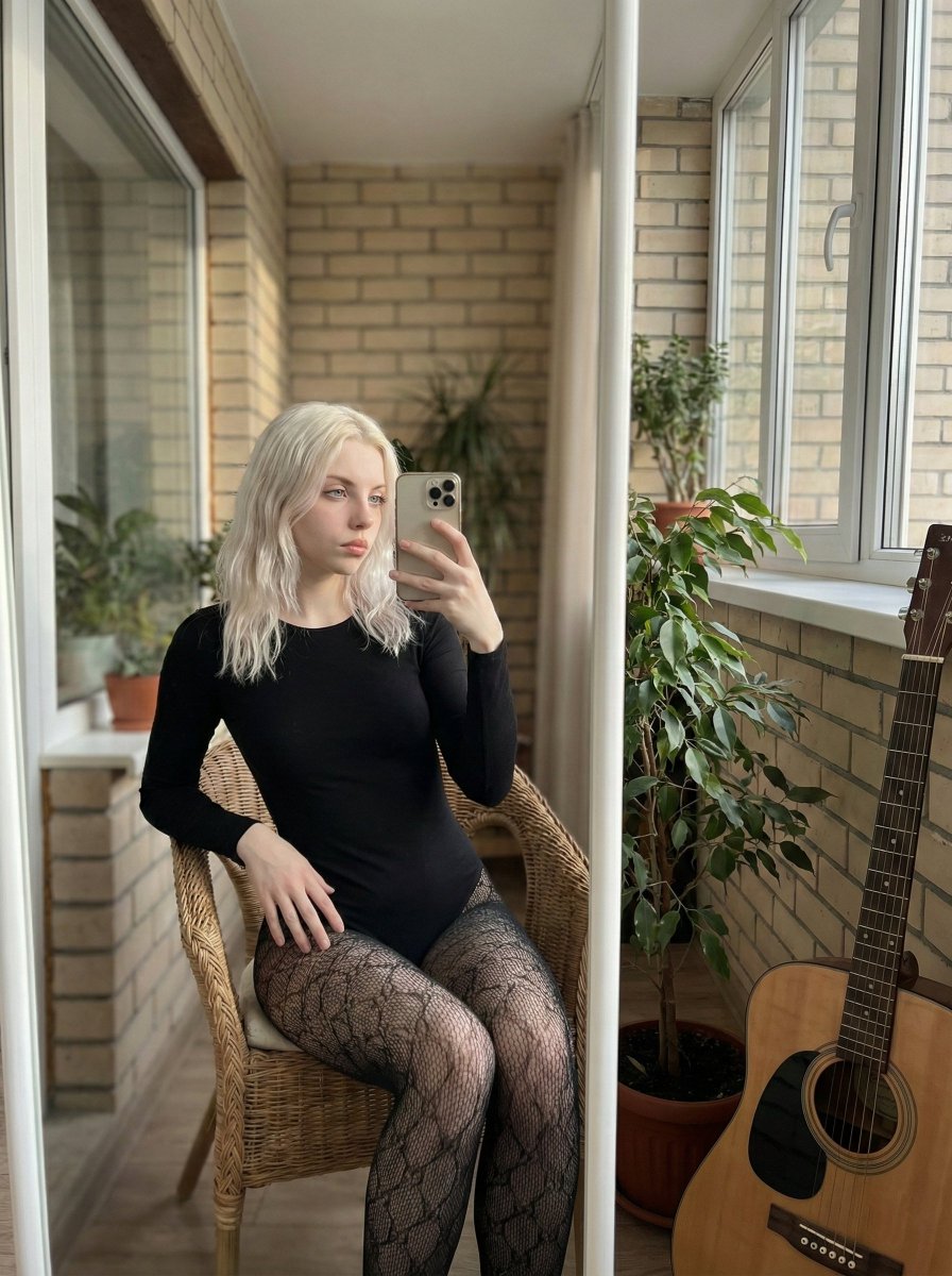 Hyper-Realistic Mirror Selfie Prompt AI image template preview