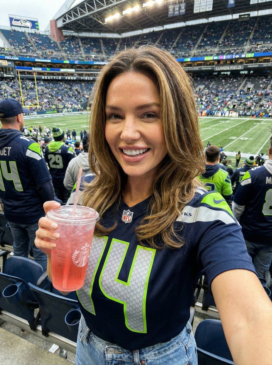 Seahawks Football Game Day Scene Prompt AI image template preview