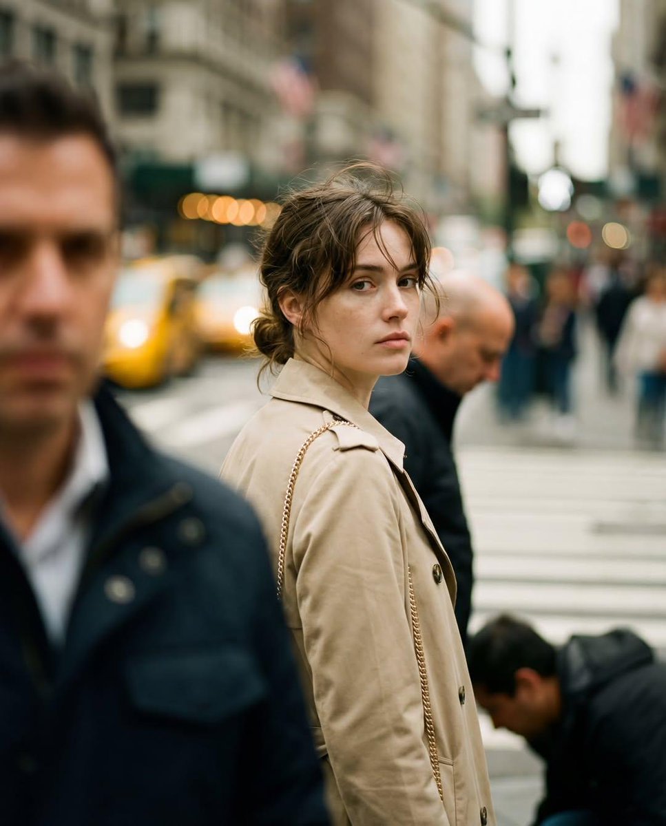 Candid Street Photography with Documentary Realism AI image template preview