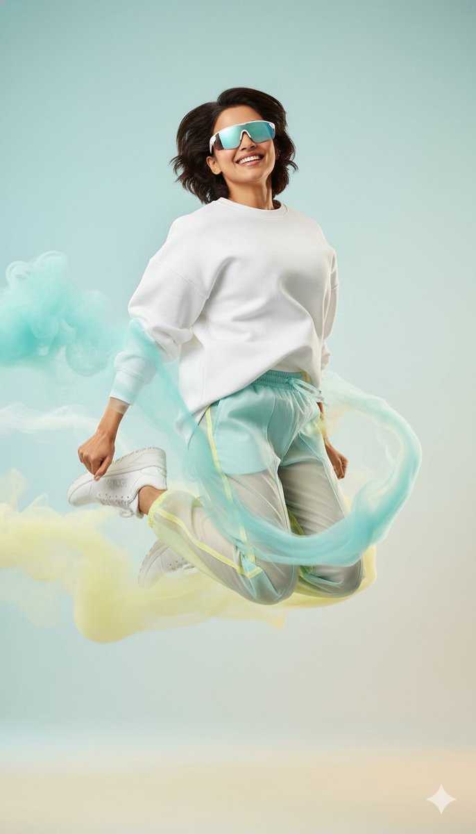 High-Fashion Sportswear Editorial Jump Shot example 4