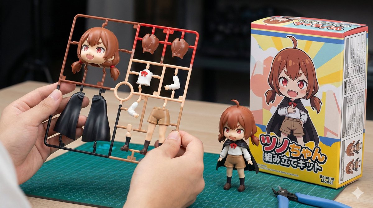 Plastic Model Kit Generation Prompt AI image template preview