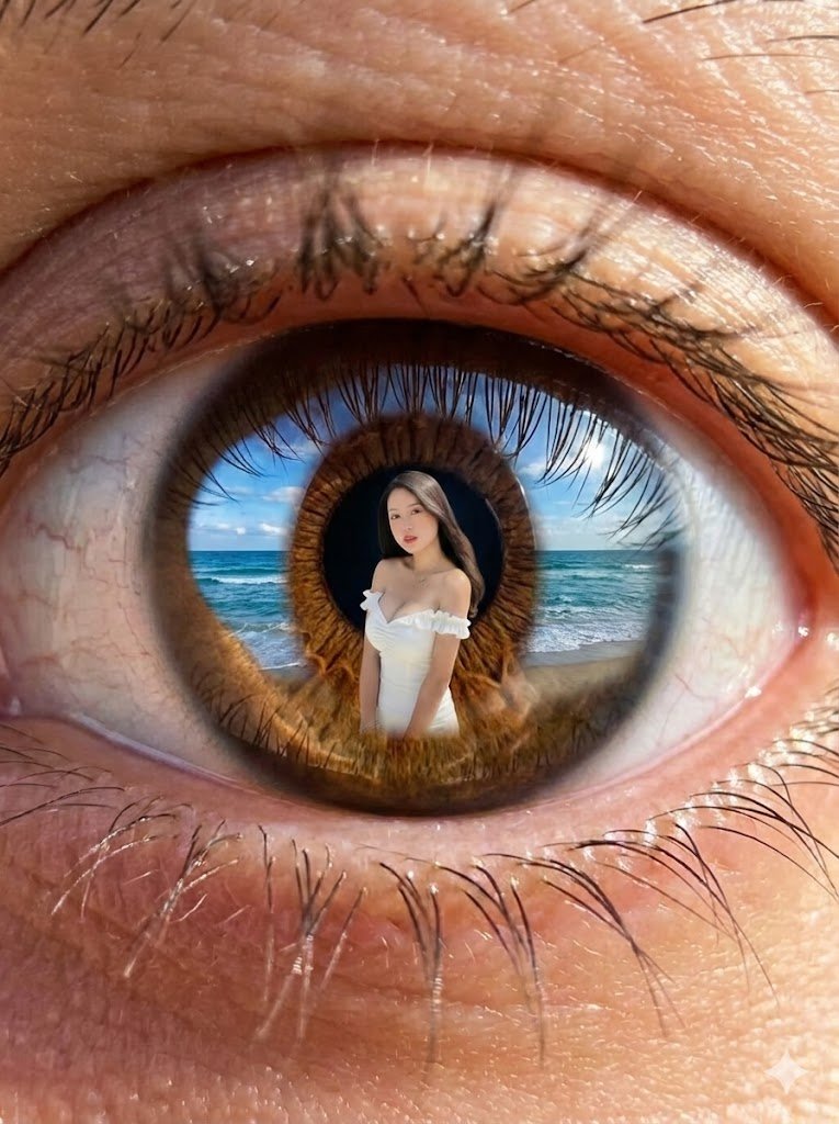 Reflection in Pupil Image Generation Prompt AI image template preview