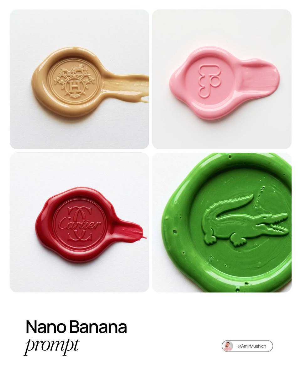 Tactile Wax Seal Logos AI image template preview