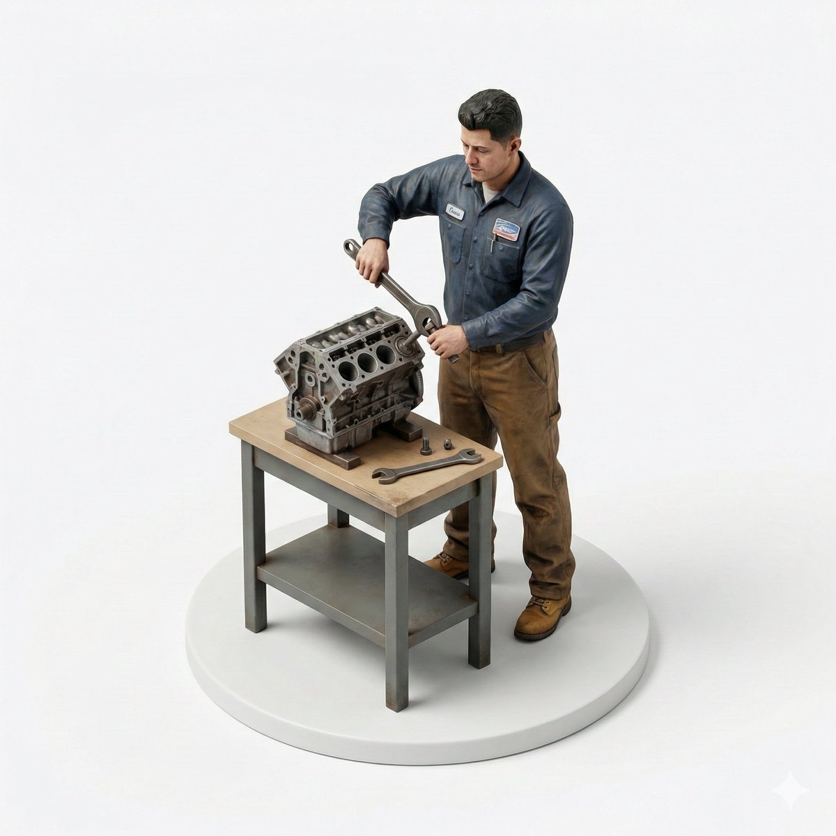 Selfie to Isometric Figurine Prompt Template AI image template preview