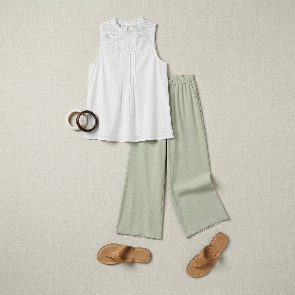 Flat Lay Fashion Editorial Image AI image template preview