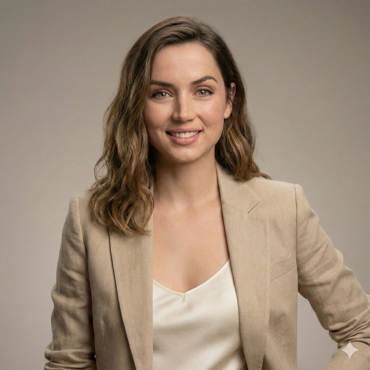 Minimalist Studio Fashion Portrait Prompt example 2