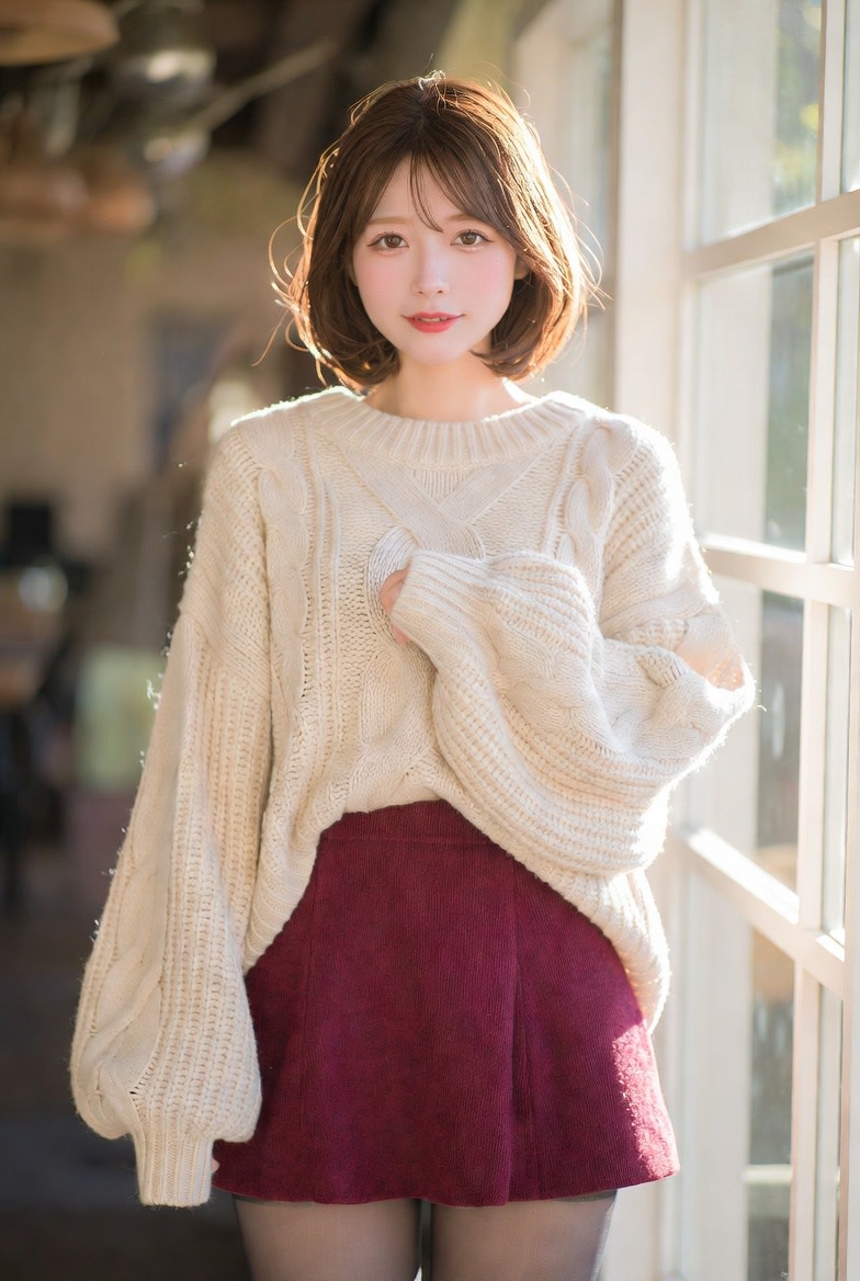 Japanese 'Girlfriend' Aesthetic Portrait Prompt AI image template preview