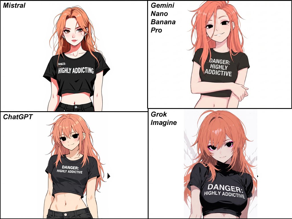 Anime Egirl Illustration Prompt Shootout AI image template preview