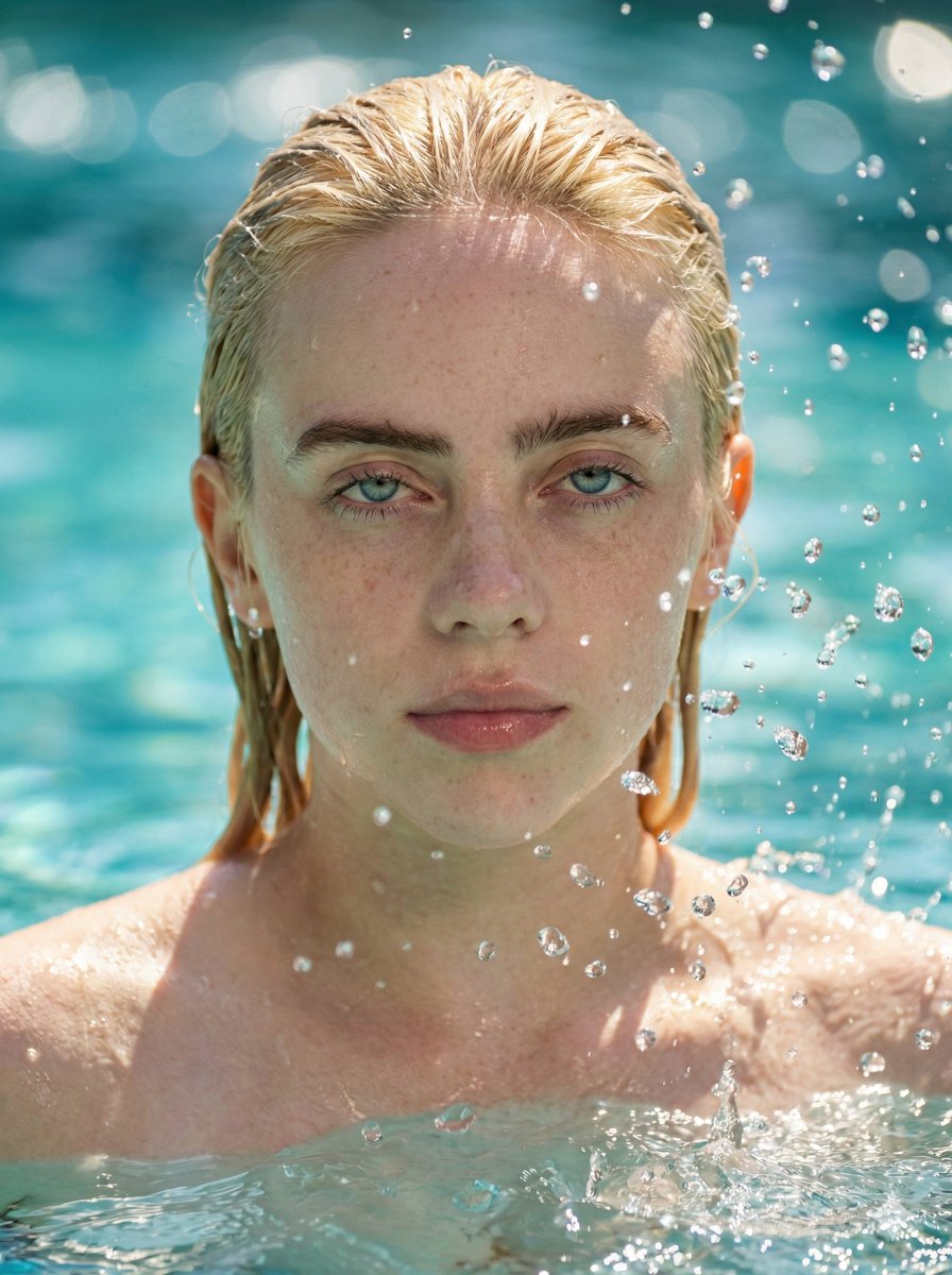 High-Speed Water Splash Portrait example 2