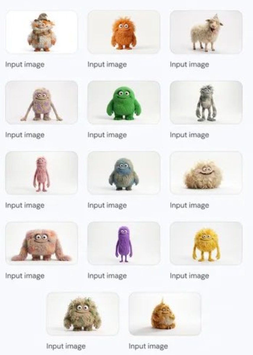 Group image from multiple character references AI image template preview