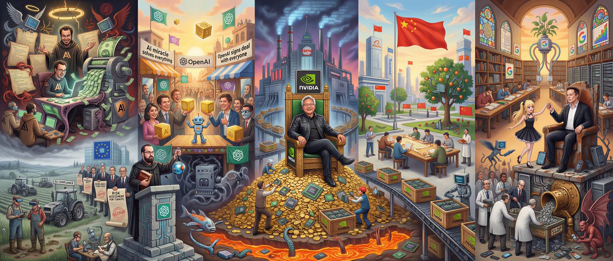Hieronymus Bosch-style AI future painting AI image template preview