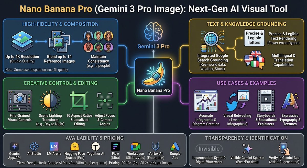 Nano Banana Pro Tesla FSD infographic AI image template preview
