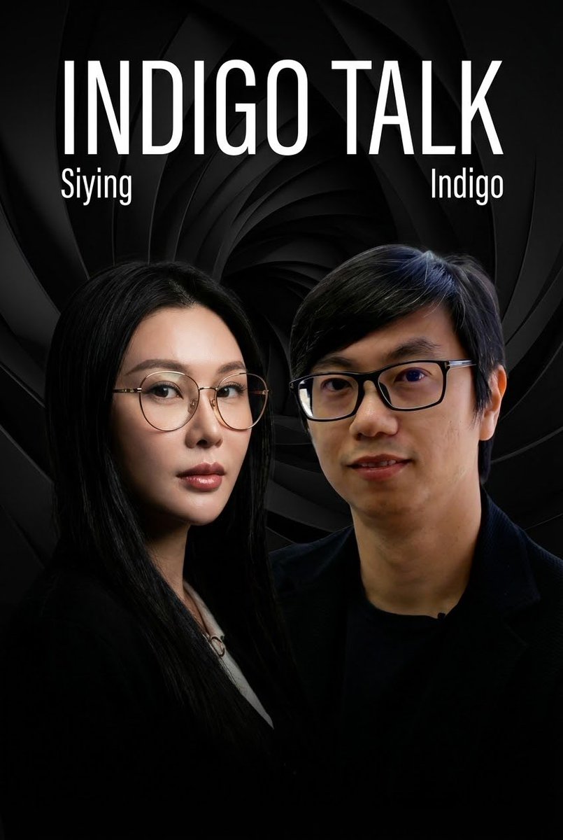 Podcast cover from two reference portraits AI image template preview