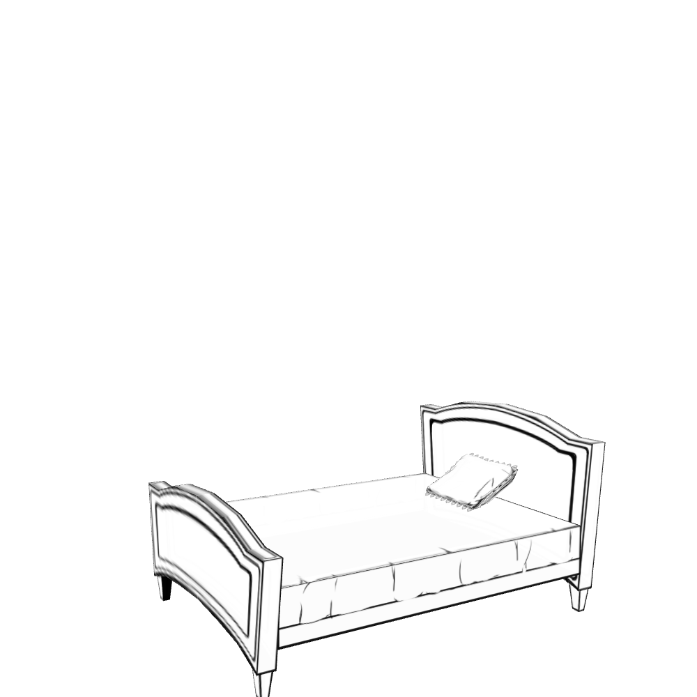 Isometric living room layout based on a sofa photo AI image template preview