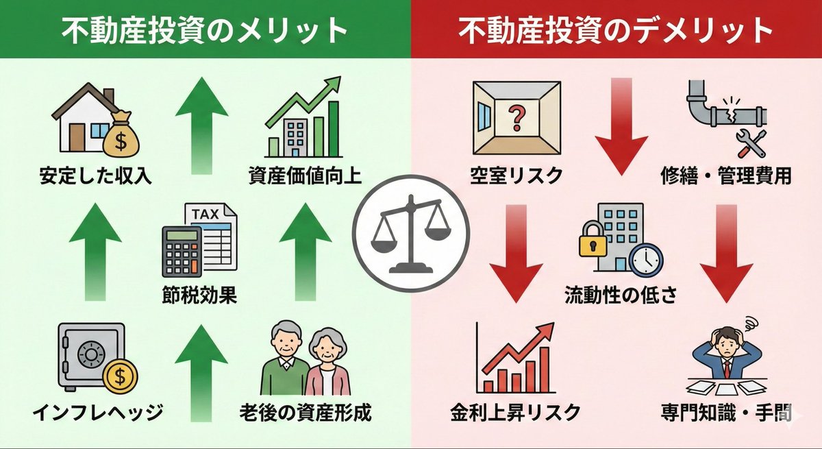 Pros and cons of real estate investment infographic AI image template preview