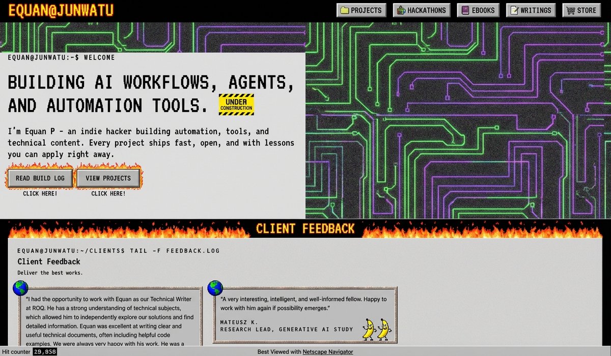 90s version of a website via style transfer AI image template preview