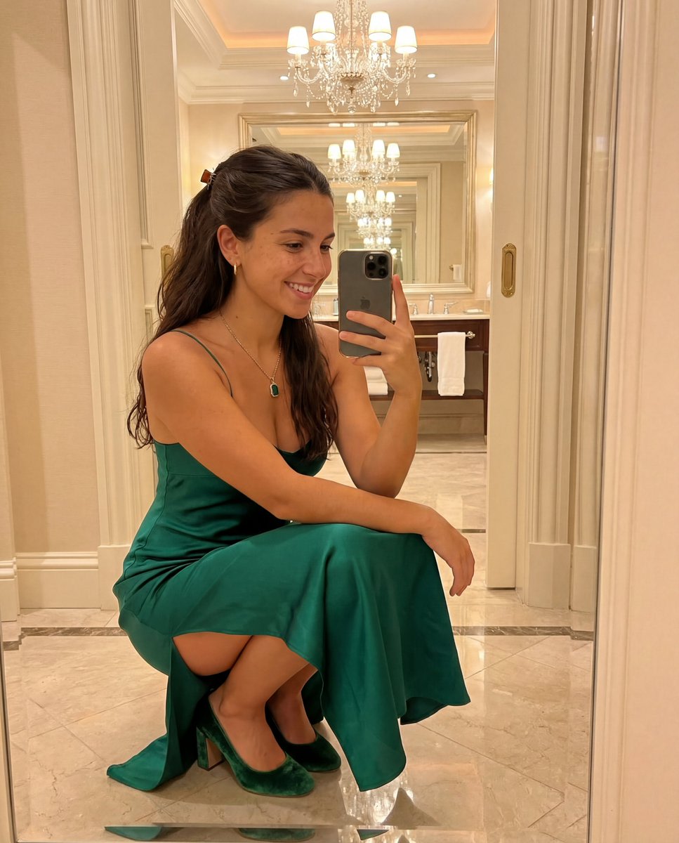 Detailed JSON Prompt for Mirror Selfie Image Generation AI image template preview