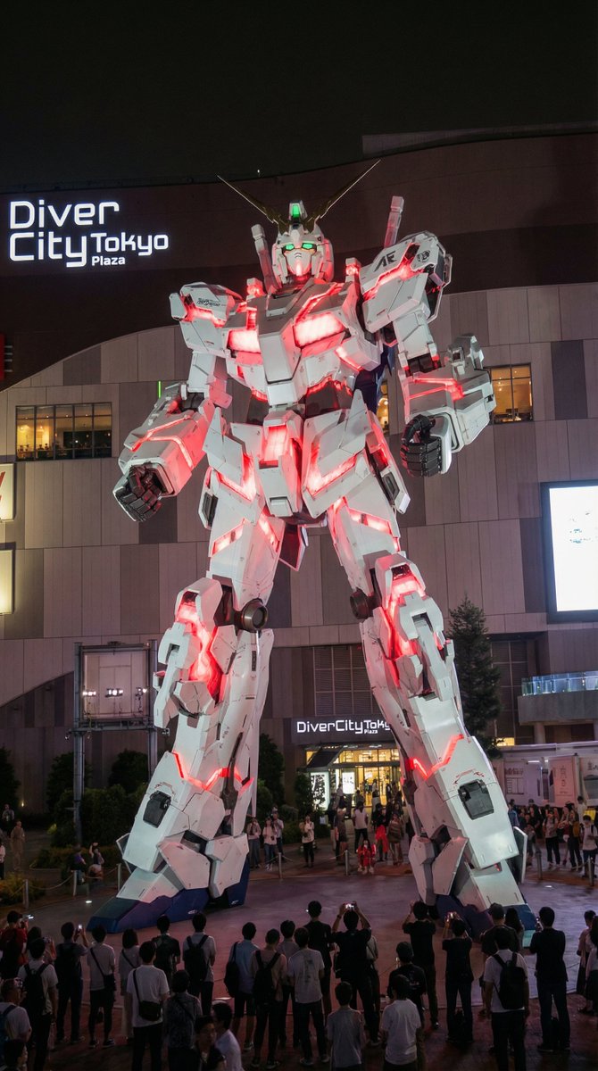 Odaiba Gundam Construction Process Visualization AI image template preview
