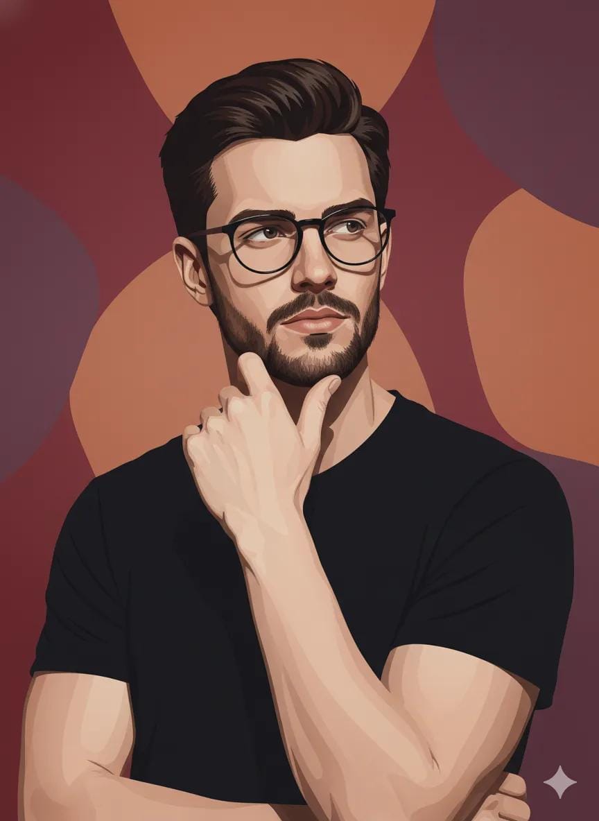 Vector Art Digital Illustration Portrait AI image template preview
