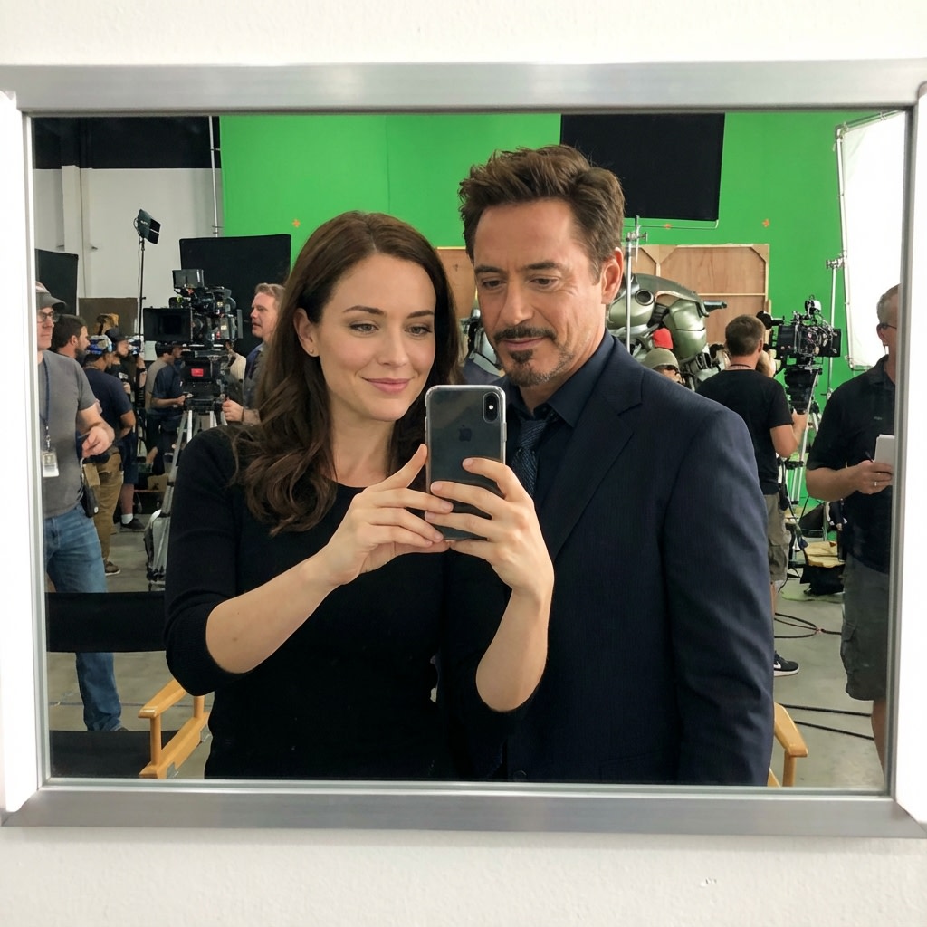 Selfie with Movie Character Template Prompt AI image template preview