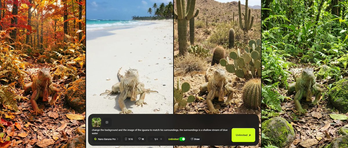 Consistent Character Background Change Prompt AI image template preview