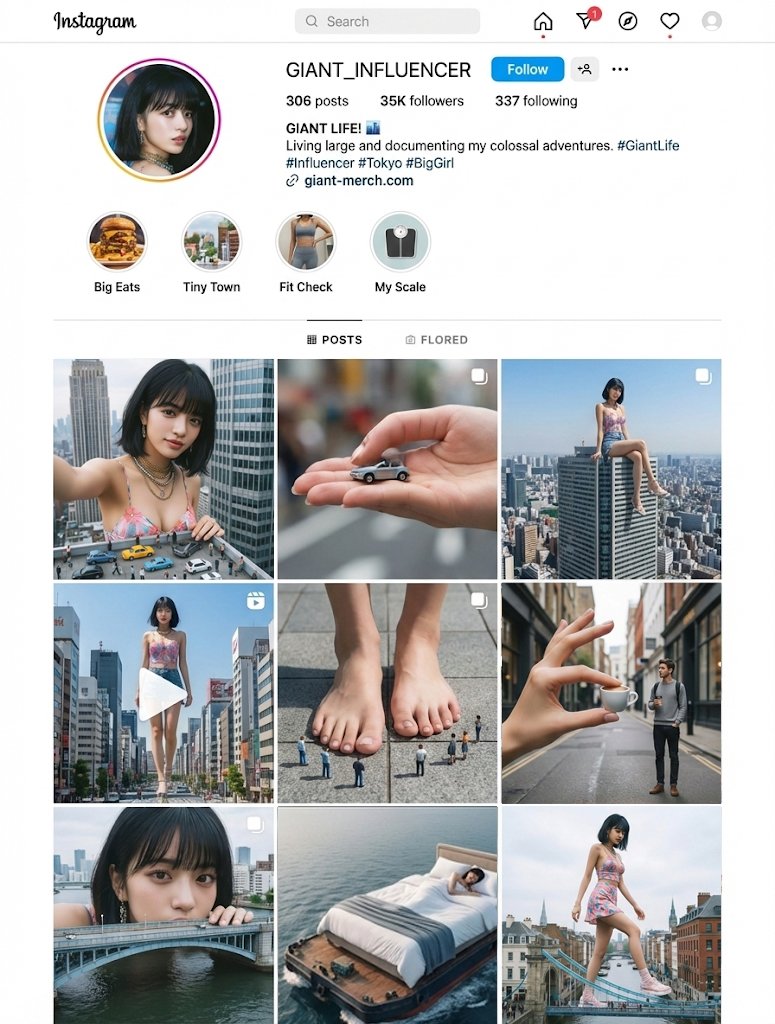 Giant's Daily Life (Unspecified Prompt) AI image template preview