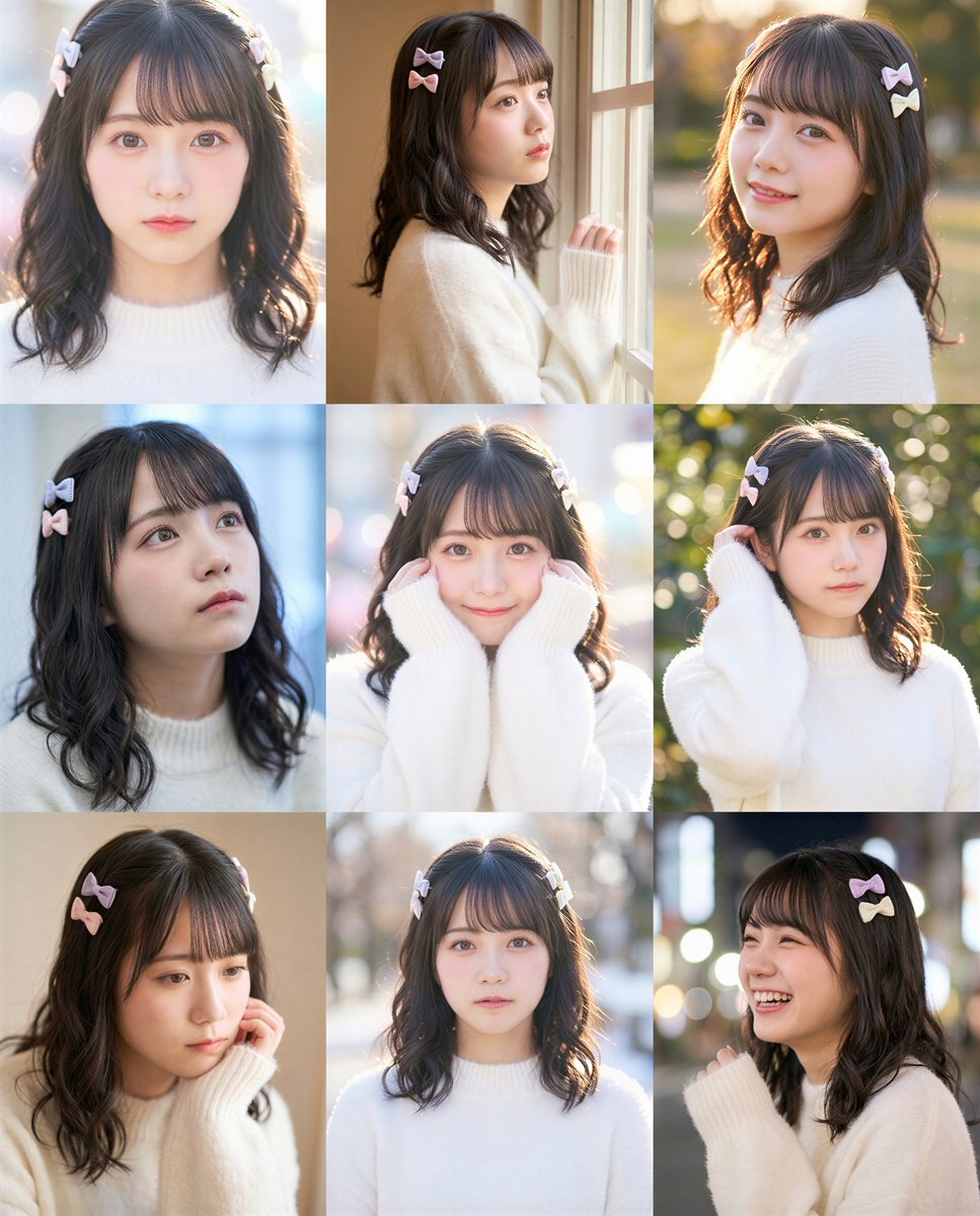 9-grid Instagram portrait variation prompt for Nano Banana Pro AI image template preview