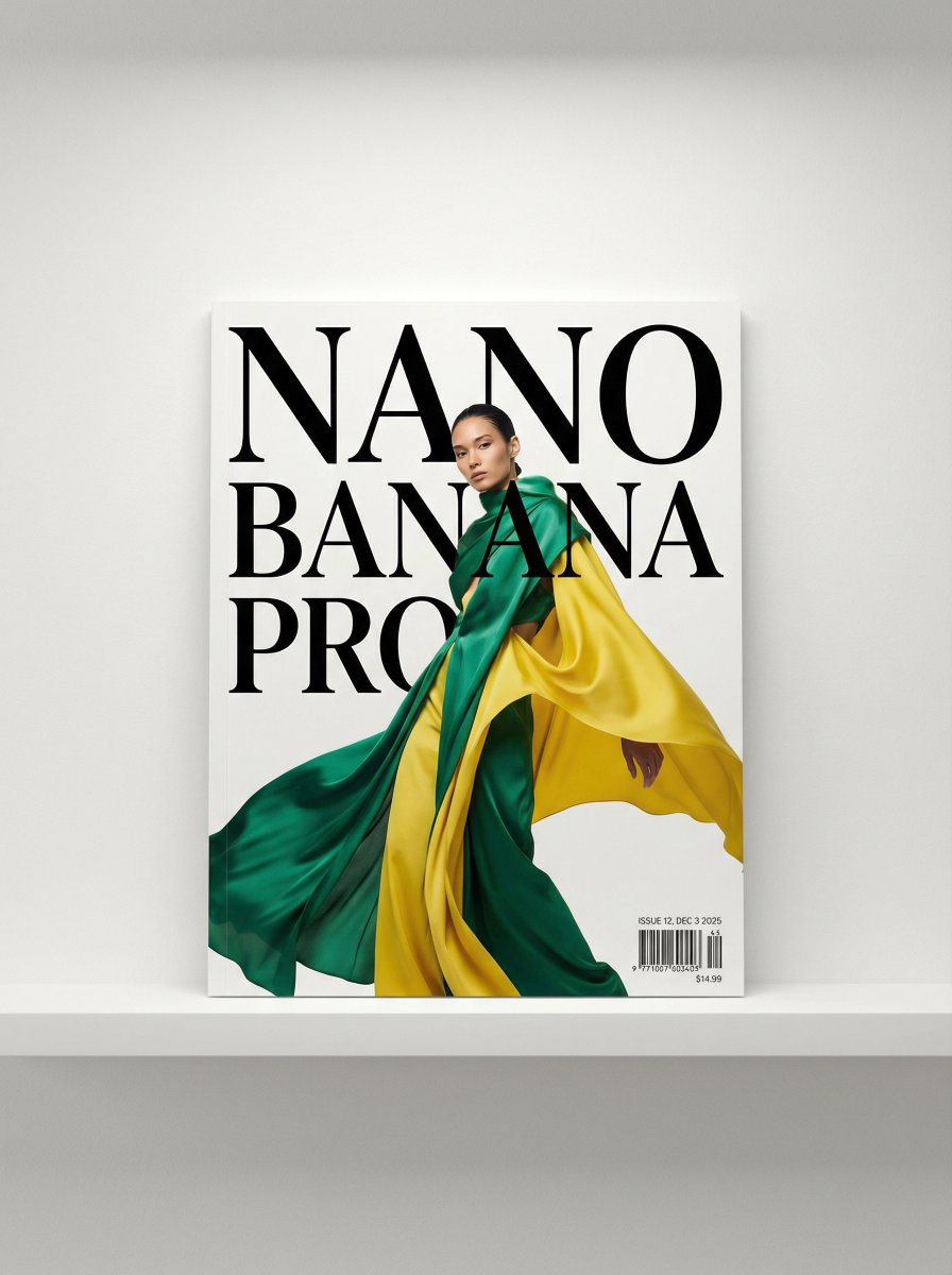 Magazine Cover Generation Prompt AI image template preview