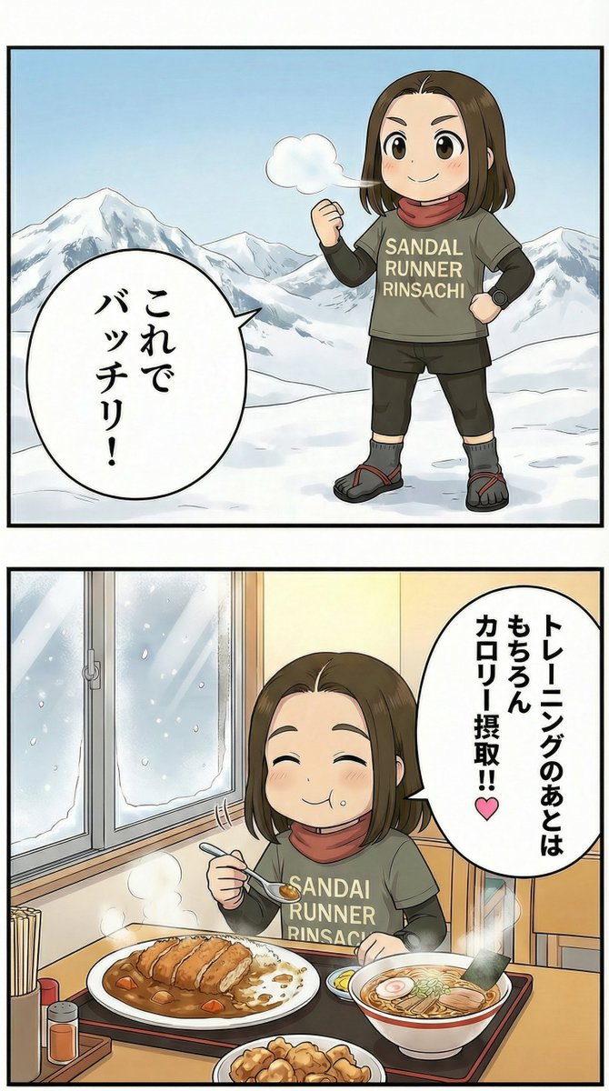 Manga Panel Image Editing Prompt: Katsu Curry Scene example 2
