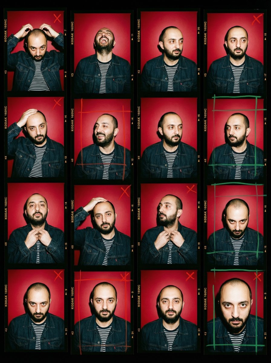 2000s Analog Film Contact Sheet Portrait Prompt AI image template preview