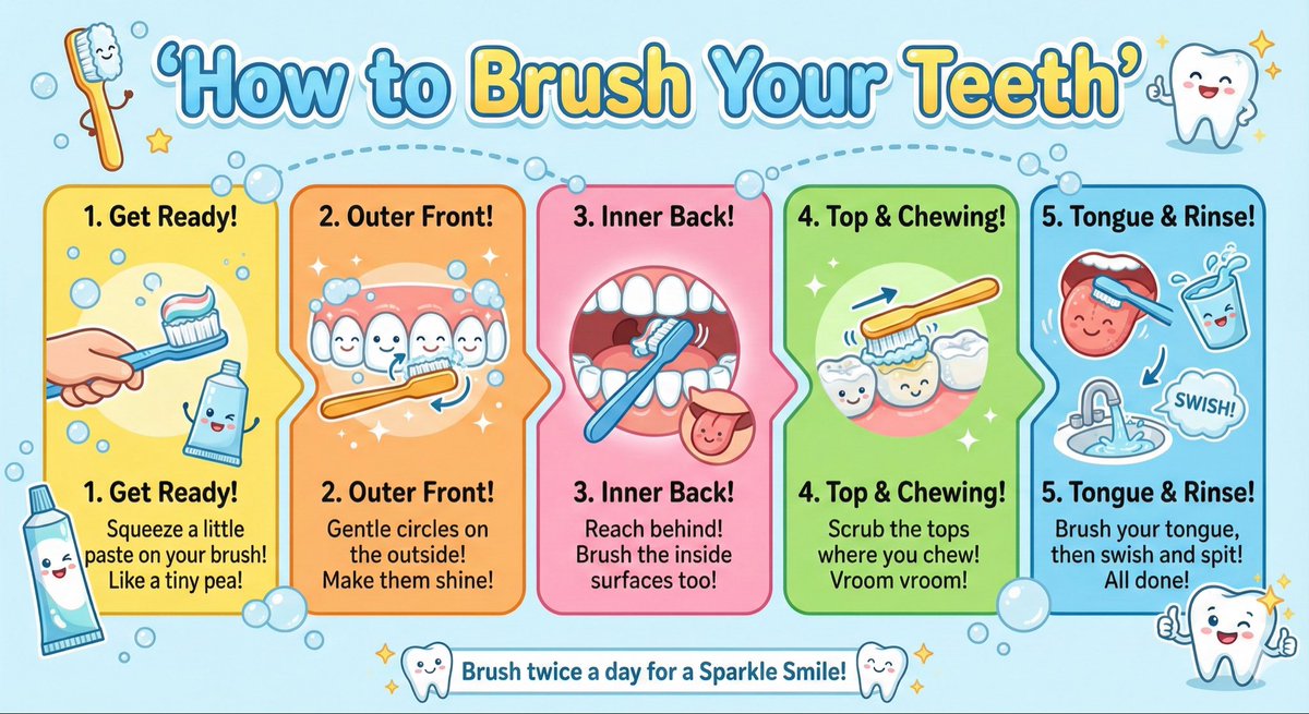Kid-Friendly Routine Poster Prompt AI image template preview
